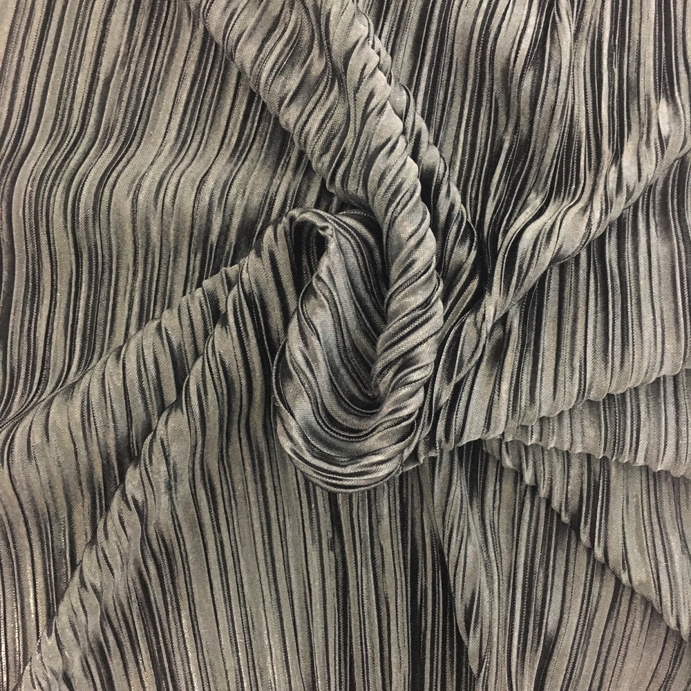 Pleated Polyester DARK GREY